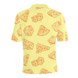 Cheese design pattern Men's All Over Print Polo Shirt