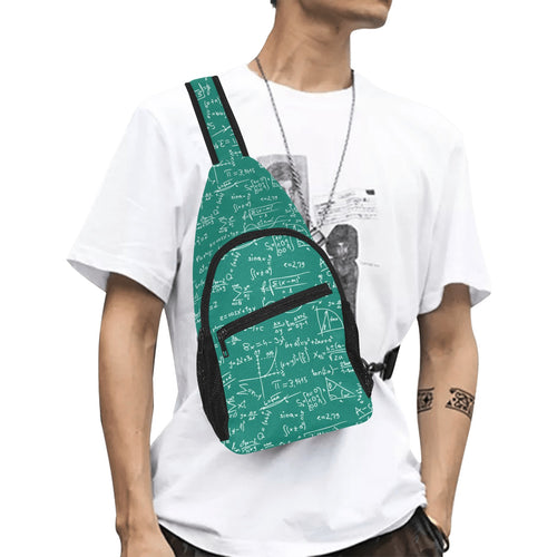 Math Pattern Print Design 01 All Over Print Chest Bag