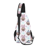 Cute pug hat rabbit costume pattern All Over Print Chest Bag