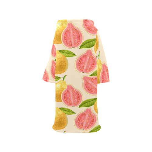 Beautiful guava pattern Blanket Robe with Sleeves
