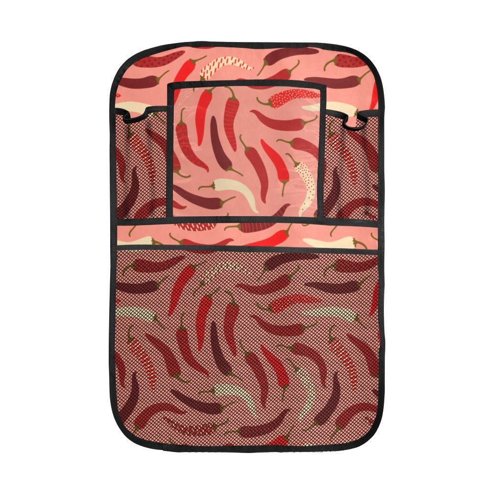 Beautiful Chili peppers pattern Car Seat Back Organizer