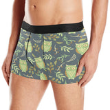Cute owls leaves pattern Men's All Over Print Boxer Briefs Men's Underwear
