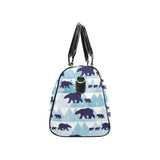 polar bear winter snow pattern Travel Bag