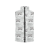 Cute raccoons leaves dot Women's Padded Vest