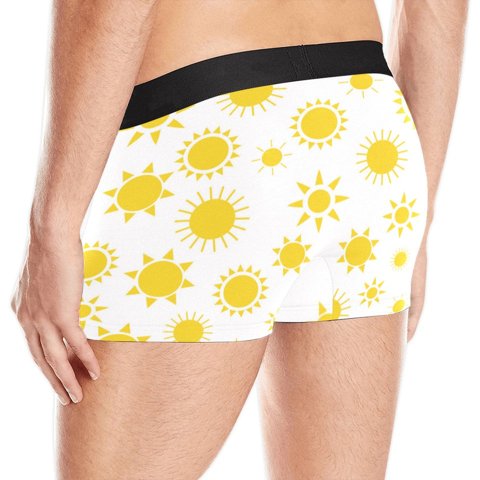 Sun pattern Men's All Over Print Boxer Briefs Men's Underwear
