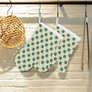 Snail Pattern Print Design 04 Heat Resistant Oven Mitts