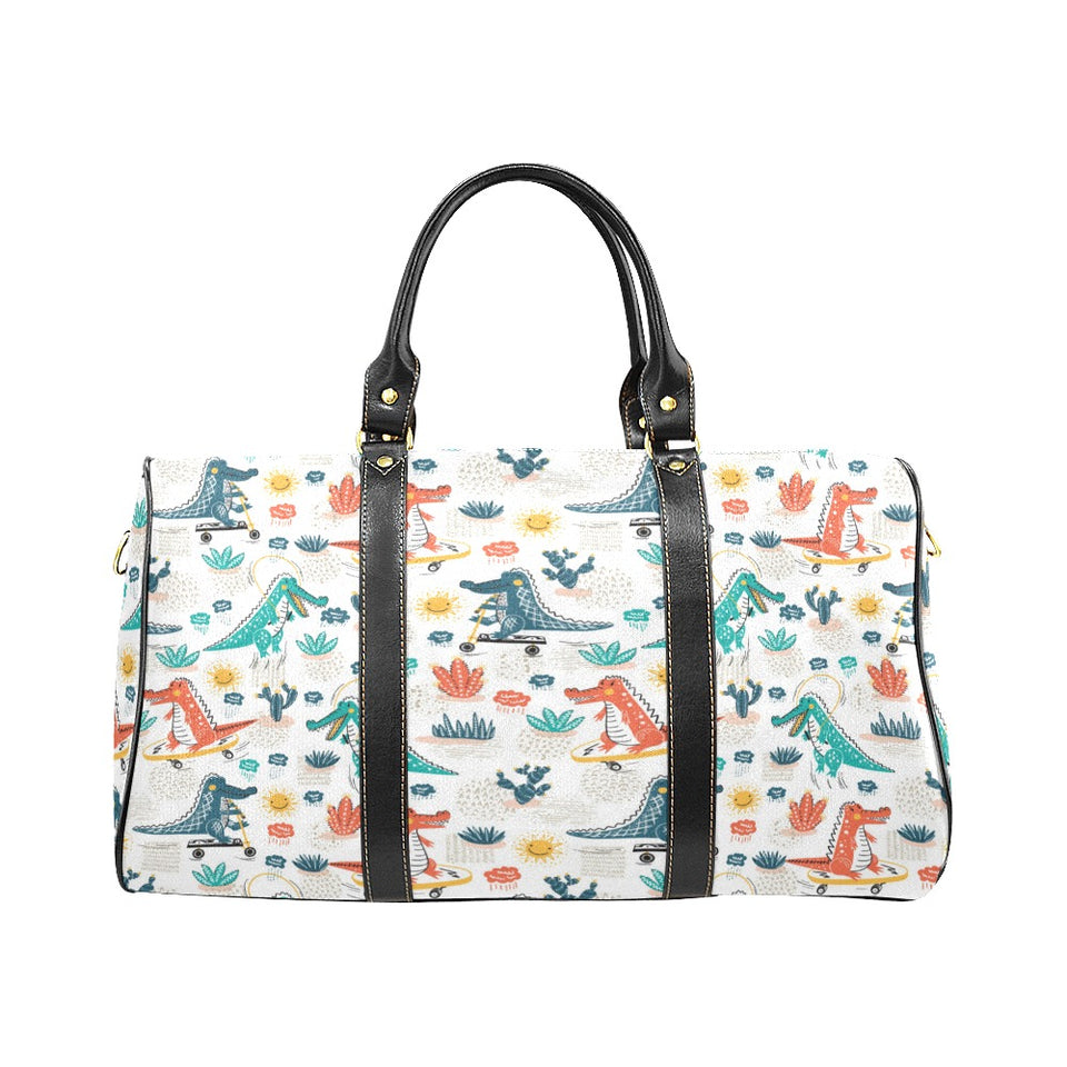 Cute Crocodile Pattern Travel Bag
