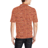 Brick Printed Pattern Print Design 03 Men's All Over Print Polo Shirt