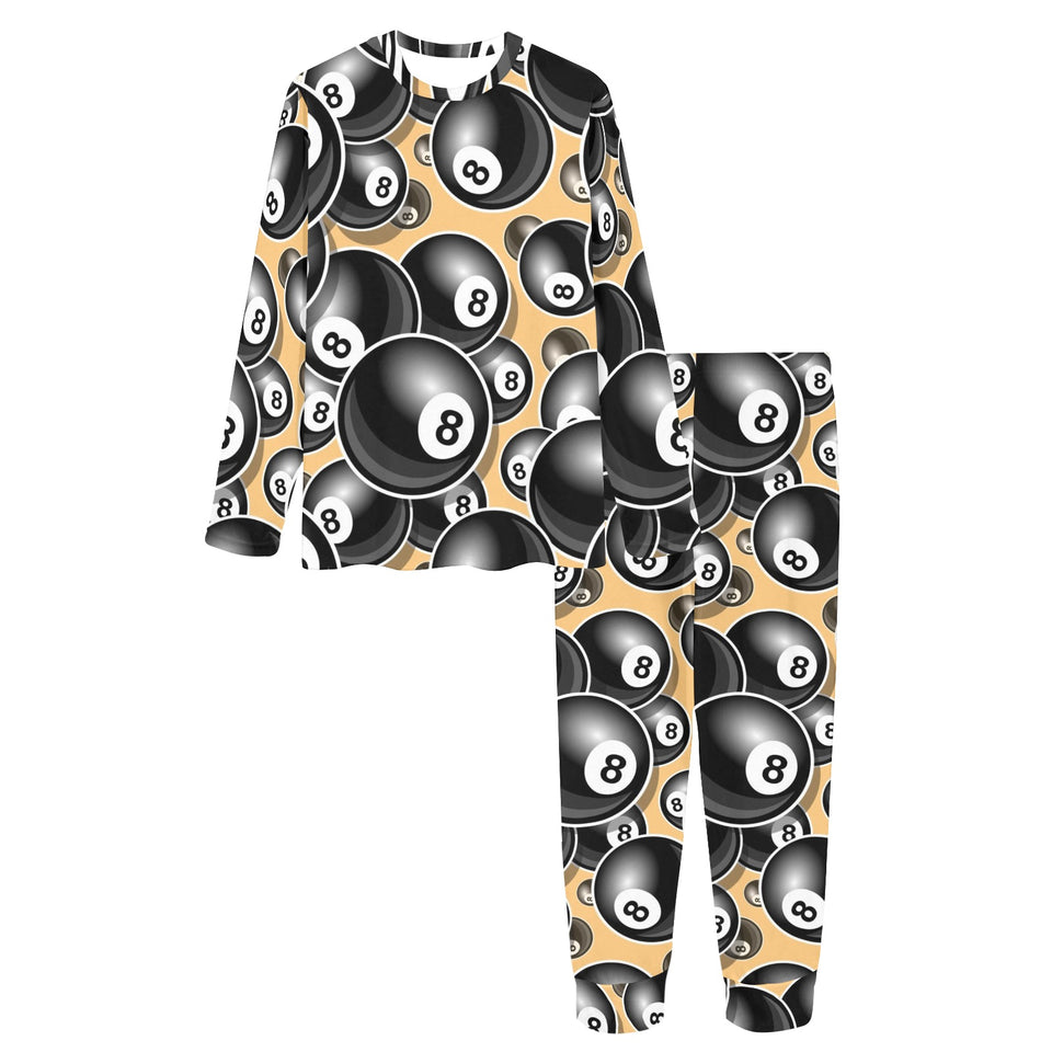 Billiard Ball Pattern Print Design 04 Women's All Over Print Pajama Set