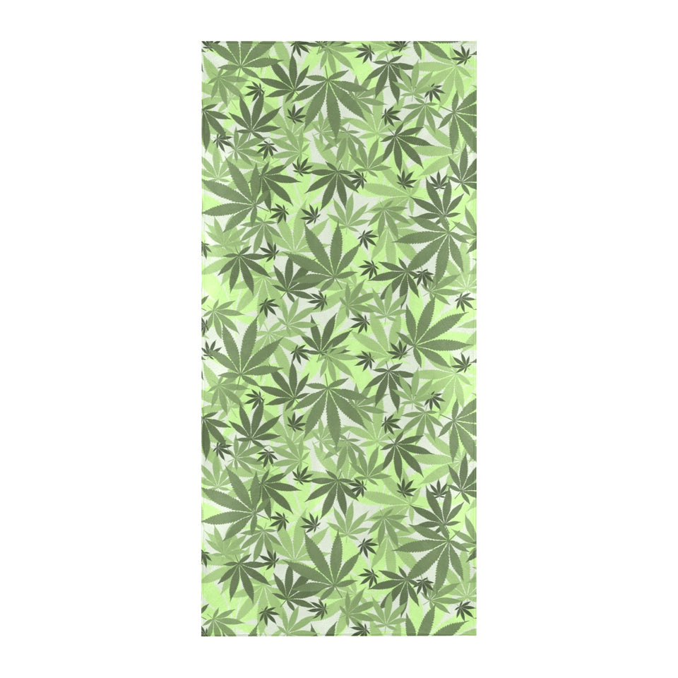 Canabis Marijuana Weed Pattern Print Design 01 Beach Towel
