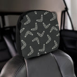 Hand drawn boomerang Australian aboriginal ornamen Car Headrest Cover
