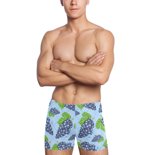 Watercolor grape pattern Men's Swimming Trunks