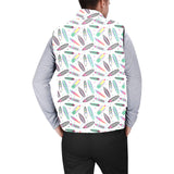 Surfboard Pattern Print Design 04 Men's Padded Vest