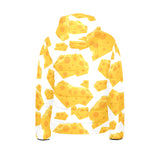 Cheese slice pattern Kids' Boys' Girls' Padded Hooded Jacket