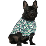 Pelican Pattern Print Design 03 All Over Print Pet Dog Round Neck Fuzzy Shirt