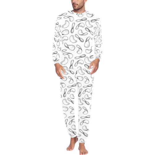 Potato Chips Pattern Print Design 04 Men's All Over Print Pajama