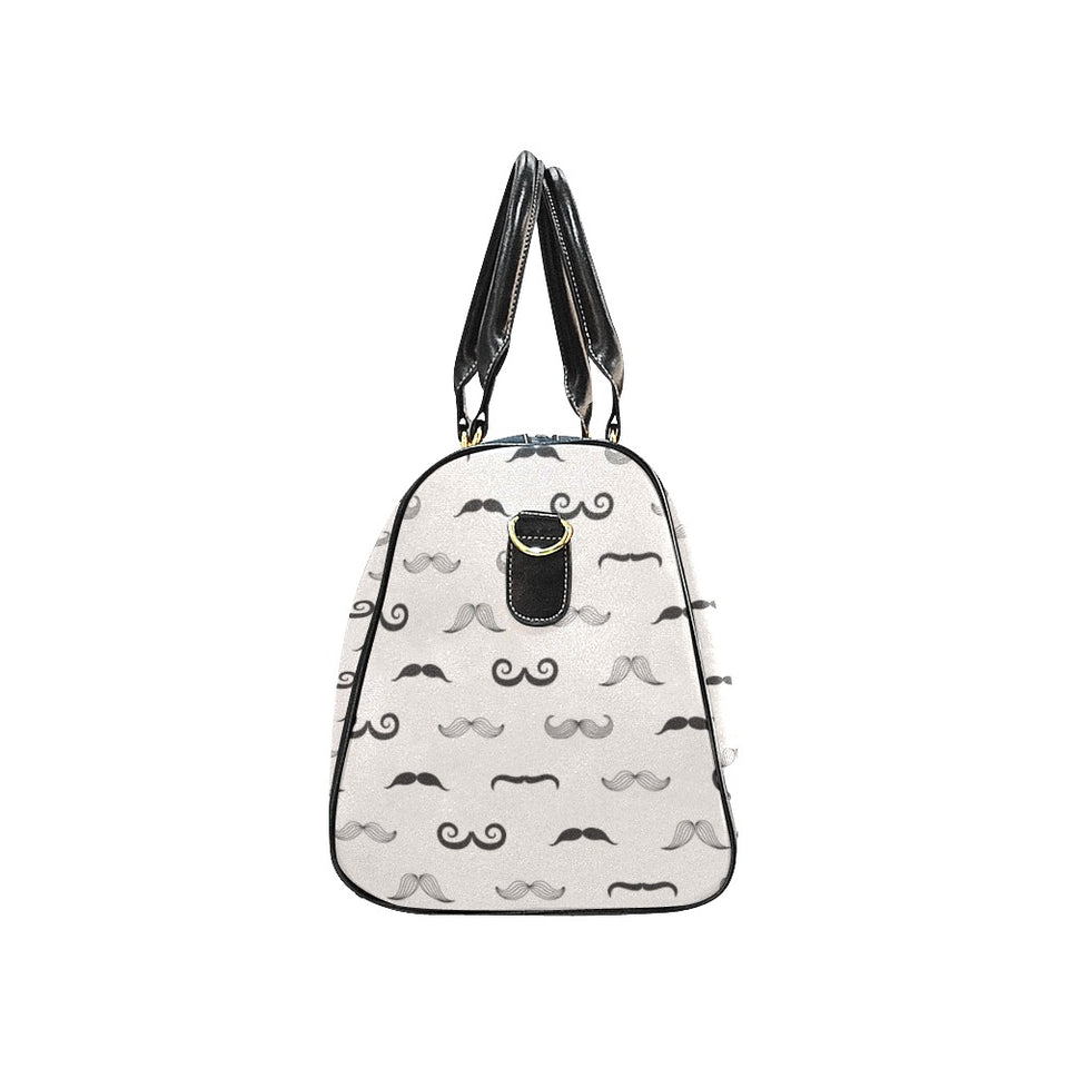 Mustache Beard Pattern Print Design 05 Travel Bag