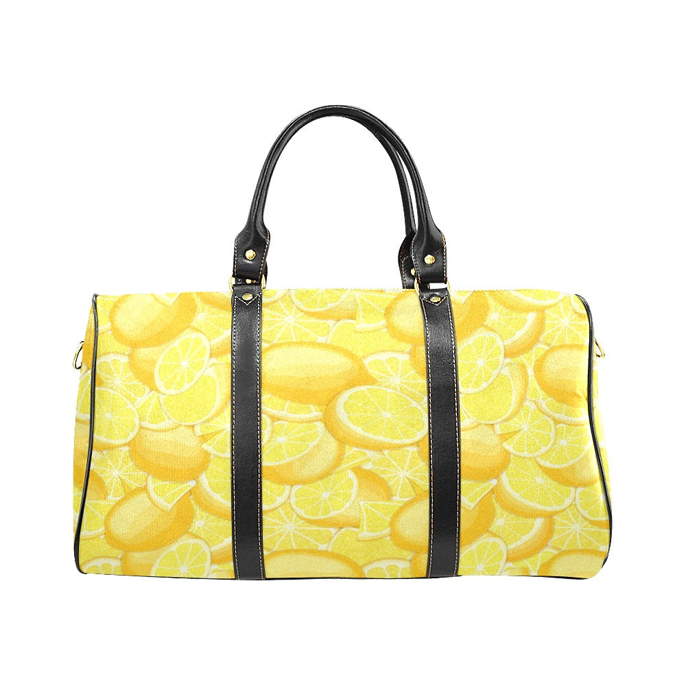 lemon pattern Travel Bag