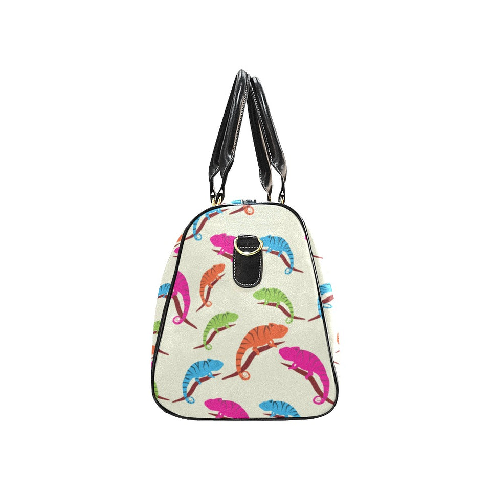 Colorful Chameleon lizard pattern Travel Bag