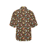 Snail Pattern Print Design 03 Women's All Over Print Hawaiian Shirt