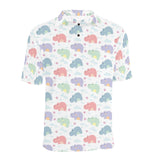 Hippopotamus Pattern Print Design 03 Men's All Over Print Polo Shirt