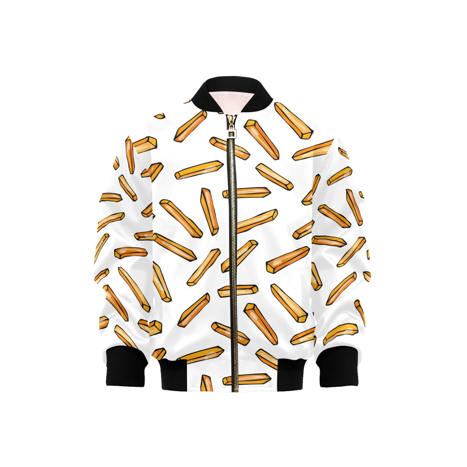 French fries potato pattern Kids' Boys' Girls' Bomber Jacket