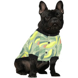 Avocado pattern All Over Print Pet Dog Round Neck Fuzzy Shirt