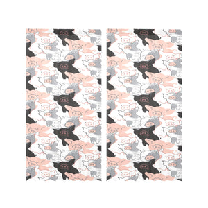Pig Pattern Print Design 05 Gauze Curtain