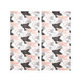 Pig Pattern Print Design 05 Gauze Curtain