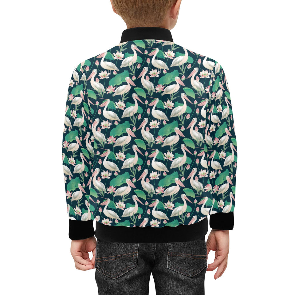Pelican Pattern Print Design 03 Kids' Boys' Girls' Bomber Jacket