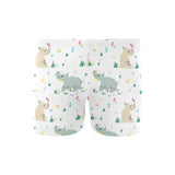 Cute Rhino pattern Men's Swimming Trunks