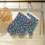 Surfboard Pattern Print Design 01 Heat Resistant Oven Mitts