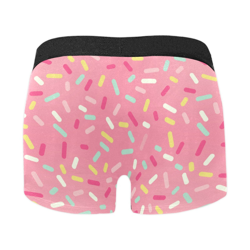 Pink donut glaze candy pattern Men's All Over Print Boxer Briefs Men's Underwear