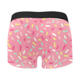 Pink donut glaze candy pattern Men's All Over Print Boxer Briefs Men's Underwear