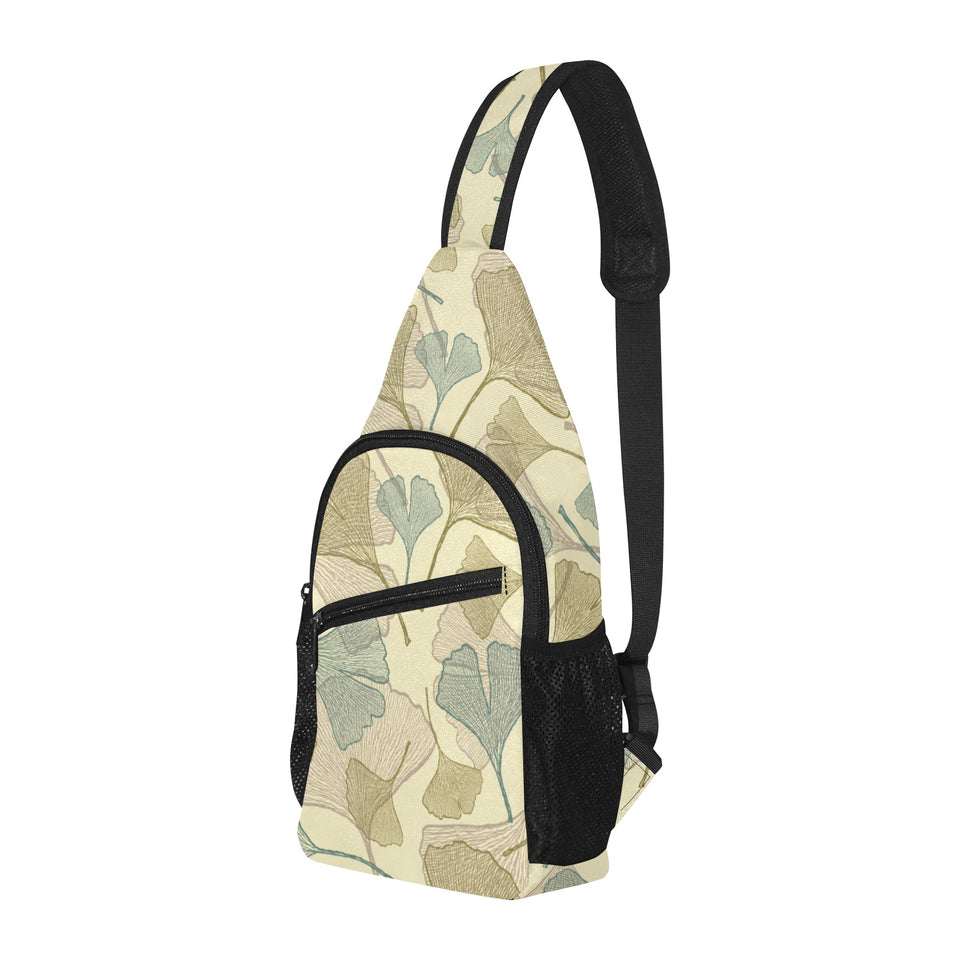 Ginkgo leaves design pattern All Over Print Chest Bag