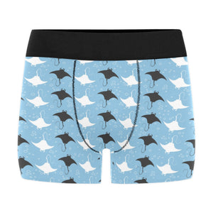 Stingray Pattern Print Design 03 Men's All Over Print Boxer Briefs Men's Underwear