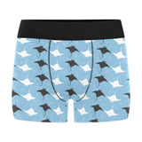 Stingray Pattern Print Design 03 Men's All Over Print Boxer Briefs Men's Underwear