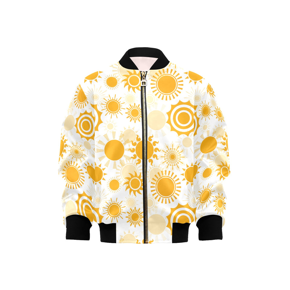 Sun design pattern Kids' Boys' Girls' Bomber Jacket