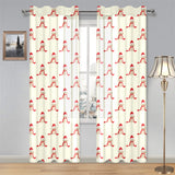 Golden Retriever Pattern Print Design 01 Gauze Curtain