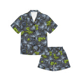 blueberry pattern Kids' Boys' Girls' V-Neck Short Pajama Set