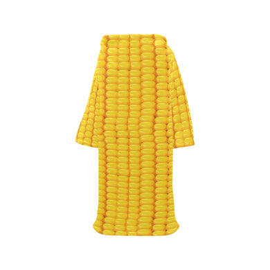 Corn Pattern Print Design 04 Blanket Robe with Sleeves