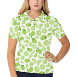Lime design pattern Women's All Over Print Polo Shirt