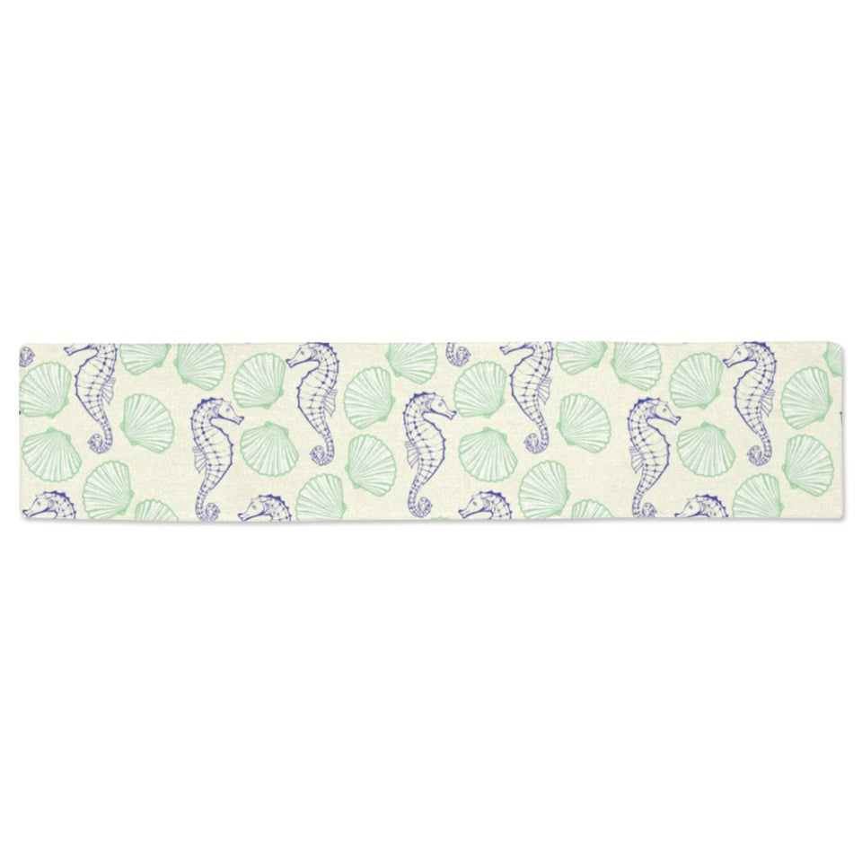 Seahorse shell pattern Table Runner