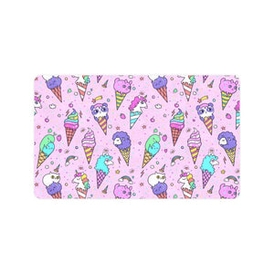 Cute ice cream cone animal pattern Doormat