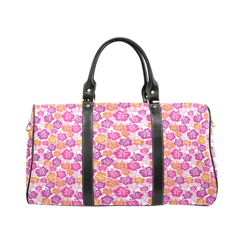 Hibiscus Pattern Print Design 01 Travel Bag