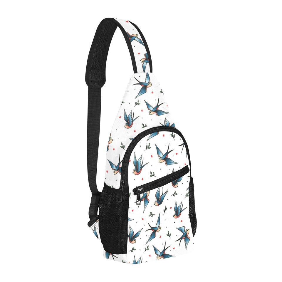 Swallow Pattern Print Design 04 All Over Print Chest Bag
