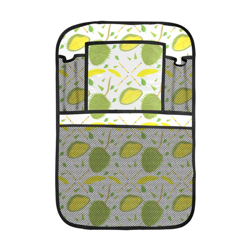 Durian pattern background Car Seat Back Organizer