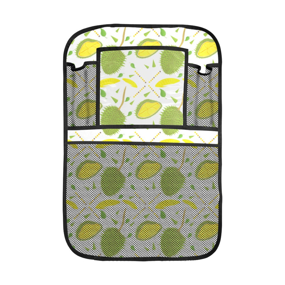 Durian pattern background Car Seat Back Organizer