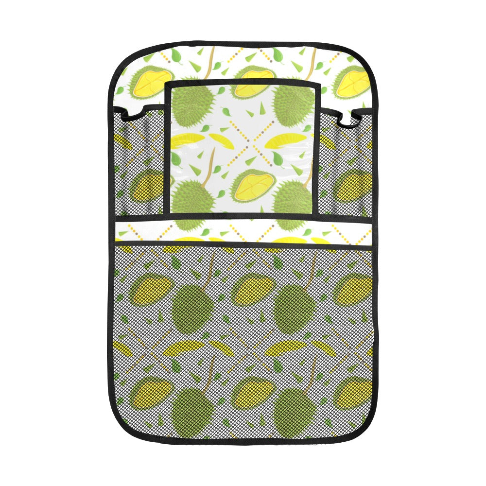 Durian pattern background Car Seat Back Organizer