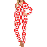 Canada Pattern Print Design 05 Women's Long Pajama Set